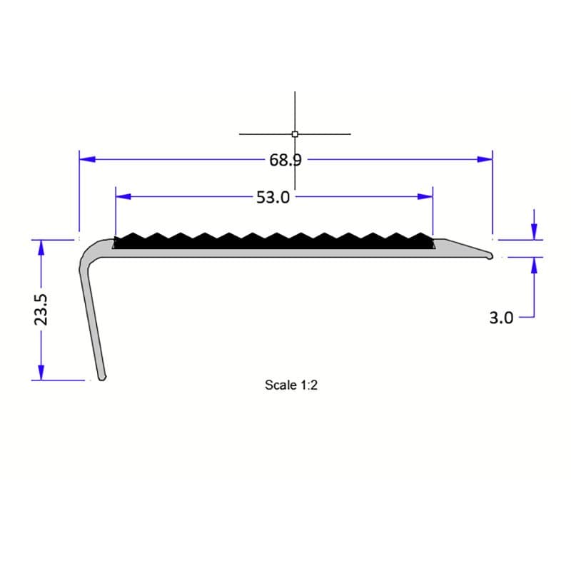 Tredsafe Square Single Stair Nosing product image